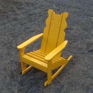   Leisure Kiddie Cat Adirondack Rocking Chair Patio, Lawn & Garden