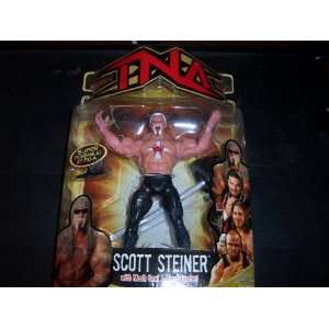   Wrestling Scott Steiner with Mesh Cowl & Bendy Barbell Toys & Games