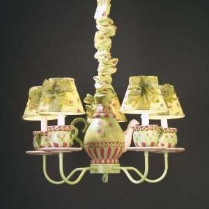  Posey teapot & cups chandelier