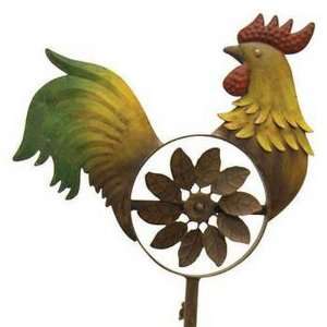   Studios 34262 47 Inch Breeze Buddies Wind Spinner Yard Stake, Rooster