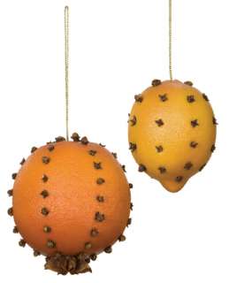   and lemon Christmas ornaments are great for around the holidays