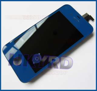   Dark Blue Touch Screen Digitizer+LCD Display For Iphone 4 4G  