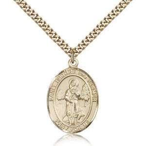 Genuine IceCarats Designer Jewelry Gift Gold Filled St. Isidore The 