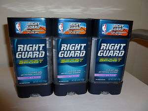 RIGHT GUARD SPORT CLEAR GEL DEODORANT, ACTIVE, 10 PIECES  