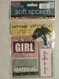 Girl126 SOFT SPOKEN 3D Stickers   GIRL FRIEND, THIS GIRL IS TAKEN 