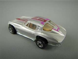 79 Hot Wheels Toy Silver Corvette Split Window Car  