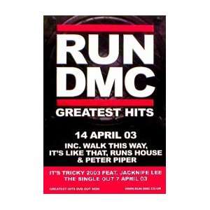  RUN DMC Greatest Hits Music Poster