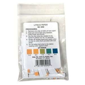  LITMUS PAPER WITH COLOR CHART Pack of 50 by JOHN G. KYLE 