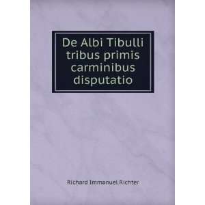  De Albi Tibulli tribus primis carminibus disputatio 