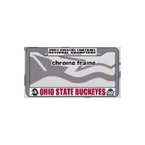  Ohio State Buckeyes 2002 National Champions Metal License 