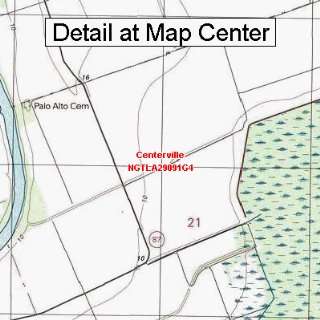  USGS Topographic Quadrangle Map   Centerville, Louisiana 