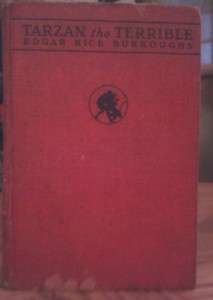 TARZAN THE TERRIBLE 1921 1ST ED/1ST STATE McCLURG BURROUGHS GD++ 