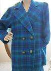 vintage plaid pee coat style jacket mad men spenc expedited