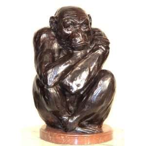   Galleries SRB64111 Sitting Monkey Bronze