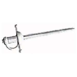   to 4 Inch Scale Figure Style LOOSE Weapon Rapier Silver Toys & Games