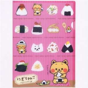  Nigirineko cat A4 plastic file folder Sushi Toys & Games