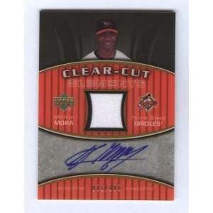  Melvin Mora Certified Autograph w/ Game Used Jersey Swatch 
