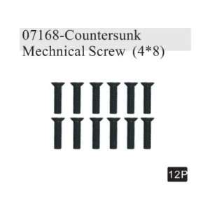  Countersunk Mechnical Screw(4x8) 12p