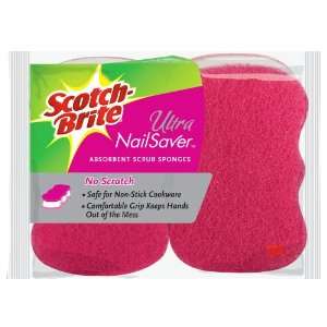   Brite Ultra NailSaver U 3001 No Scratch Absorbent Scrub Sponge, 1 Pack
