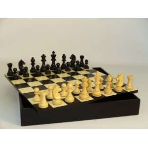   on a Black & Maple Chess Board Chest with 2 Squares Toys & Games