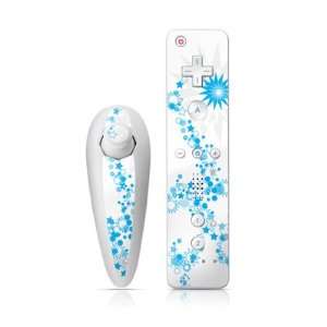  Star Spiral Design Nintendo Wii Nunchuk + Remote 