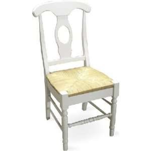  Empire Chairs with Rush Seat   Set of 2