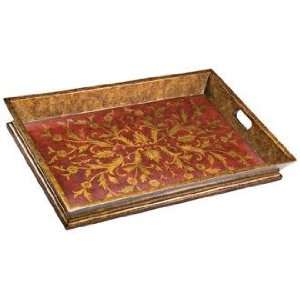  Kichler Chalmette Aged Red Decorative Tray