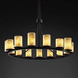  Justice Design Group ALR 8715 1 Alabaster Rocks? 15 Light 