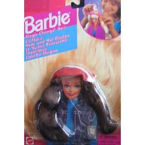  Barbie Magic Change Hair (Brown Wig) w Charm (1994) Toys 