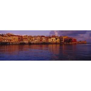 Buildings at the Waterfront, Chania, Chania Prefecture, Crete, Greece 