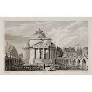  1831 Chapelle Expiatoire de Louis XVI Paris Engraving 