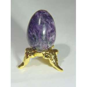   purple AAA siberian charoite mini egg lapidary 