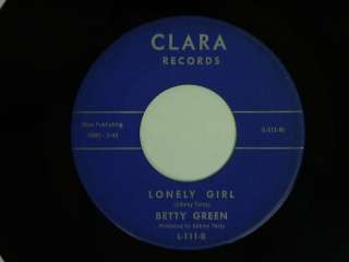 northern soul BETTY GREEN Lonely Girl CLARA M  HEAR SOUNDCLIP  