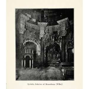  1910 Print Spalato Mausoleum Wlha Interior View Ancient 
