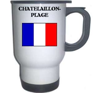  France   CHATELAILLON PLAGE White Stainless Steel Mug 