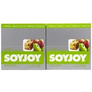SOYJOY All Natural Fruit & Soy Bars, Apple Walnut, 2 ct (Quantity of 2 