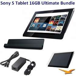 Sony 16 GB Tablet S with Wifi BUNDLE with Sony AC Adapter, Cradle, LCD 