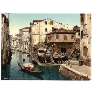  Photochrom Reprint of Rio della Botisella, Venice, Italy 