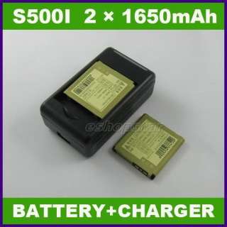 1800mAh 2×Battery + Charger BST 38 For Sony Ericsson S500i W580i