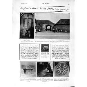  1901 Saxon Rood Hyde Abbey Round Table Winchester Alfred 