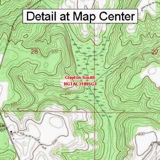   Map   Clayton South, Alabama (Folded/Waterproof)