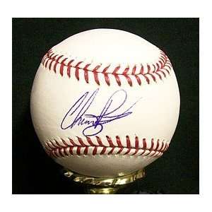  Chris Perez Autographed Baseball   Autographed Baseballs 