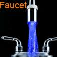   Glow Shower LED Faucet Light Temperature Sensor RED & BLUE Hot  