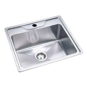 Single Bowl Stainless Steel 9 Deep Drop In Sink with Center Single 