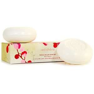  The Thymes Red Cherie Triple Milled Soap Set   2 x 3.5 oz 