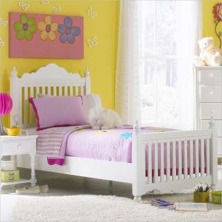 Hillsdale Lauren Poster Pure White Finish Bed  