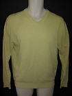 Mens Allen Solly Yellow 100% Cashmere V neck Sweater S New
