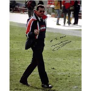 Mike Ditka Chicago Bears   Flipping The Bird   Autographed 16x20 