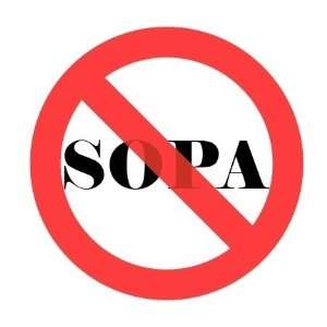  No SOPA sticker vinyl decal 5 x 5 