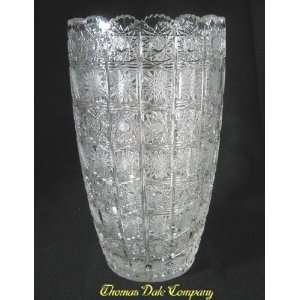  Cut Crystal Vase   12 in.